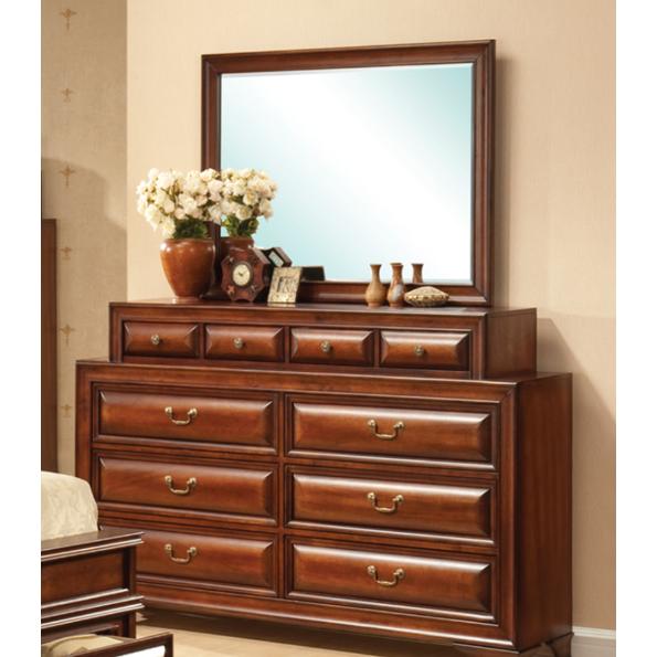 IFDC Sofia 10-Drawer Dresser with Mirror Sofia DM IMAGE 1