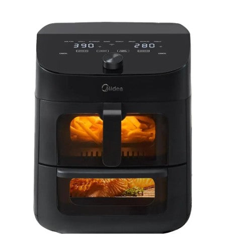 Midea MAD113MCAF 11 Liter 8-in-1 Dual Basket Air Fryer {OPEN BOX}