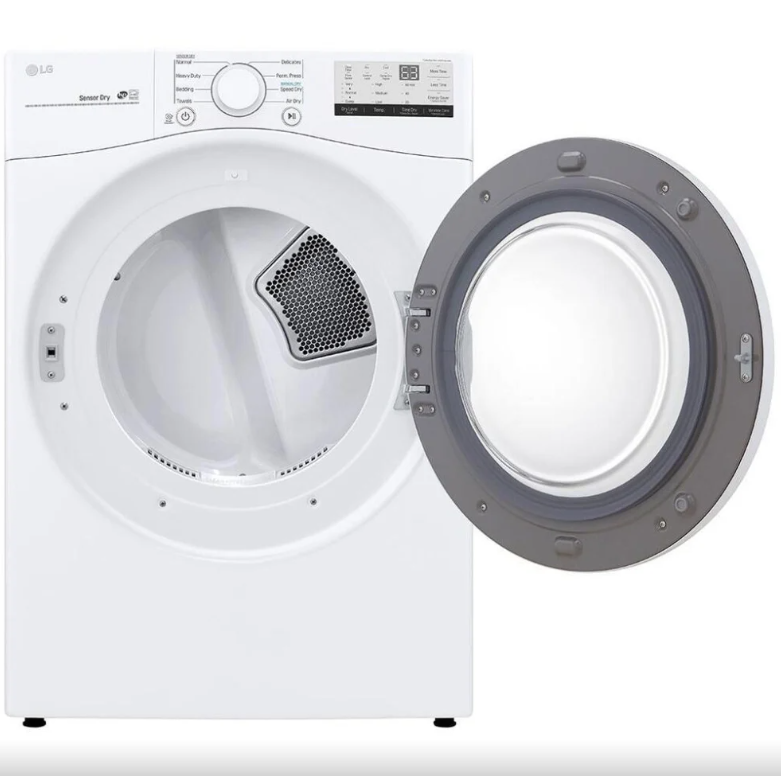 Laveuse sécheuse à Chargement Frontal de 5,2 pi³ Blanche de LG WM3400CW & DLE3400W [BOITE OUVERTE]