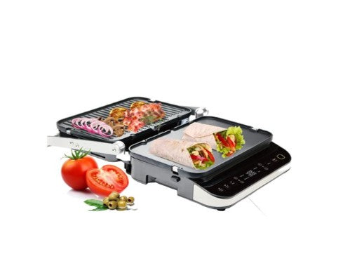 Grill de 1600 Watts en Acier Inoxydable 5 en 1 Frigidaire ECG426 {BOITE OUVERTE}