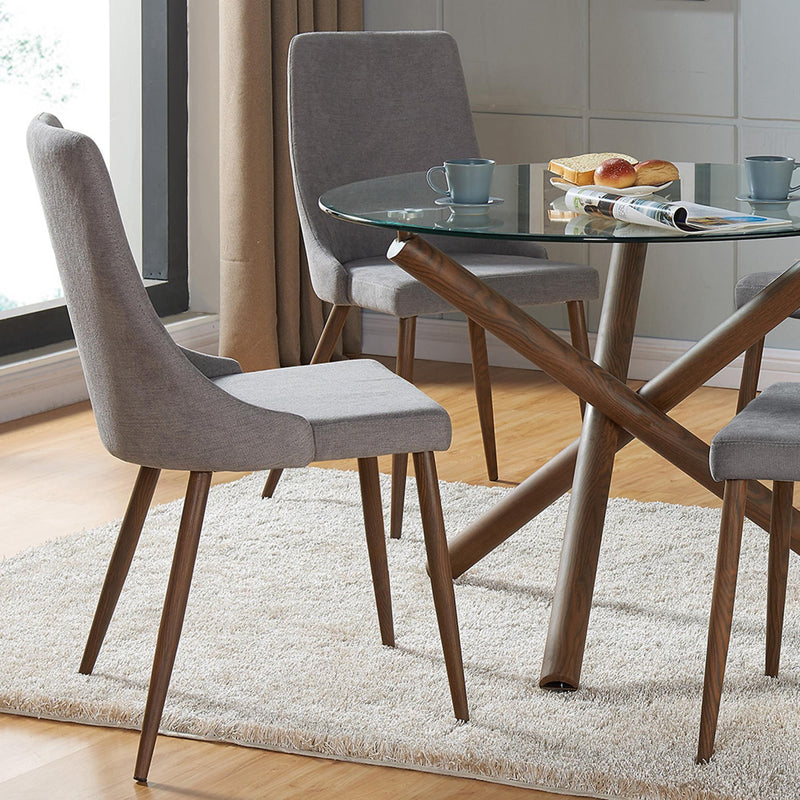 Worldwide Home Furnishings Cora Dining Chair 202-182GY IMAGE 2