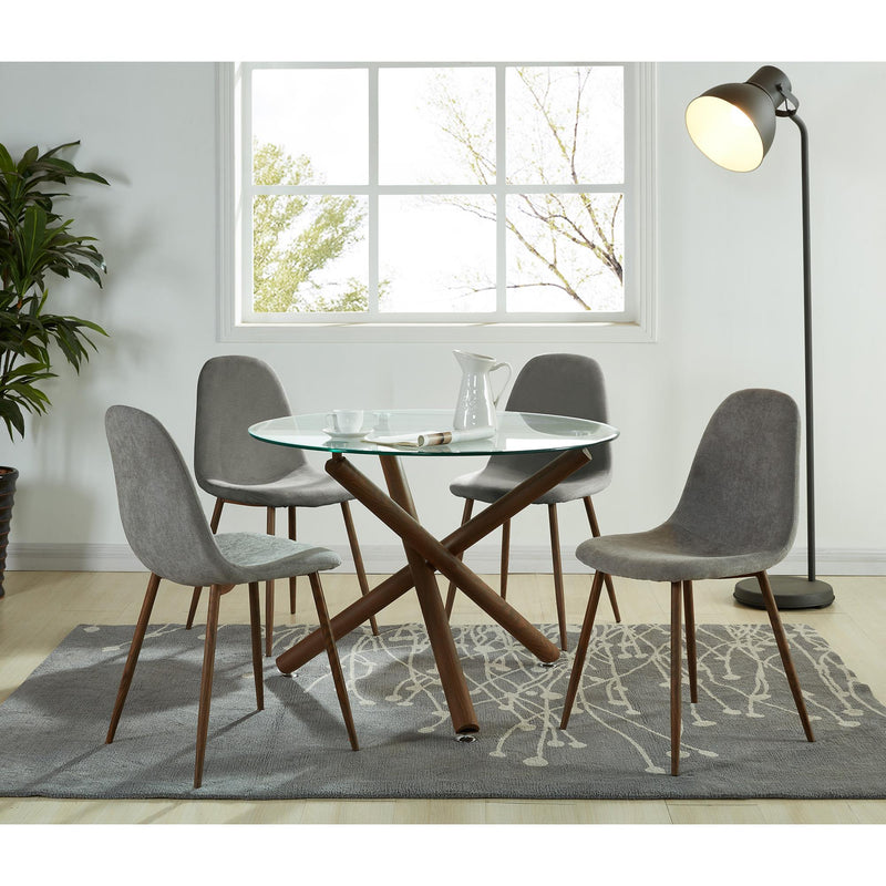 Worldwide Home Furnishings Lyna Dining Chair 202-250GY IMAGE 2