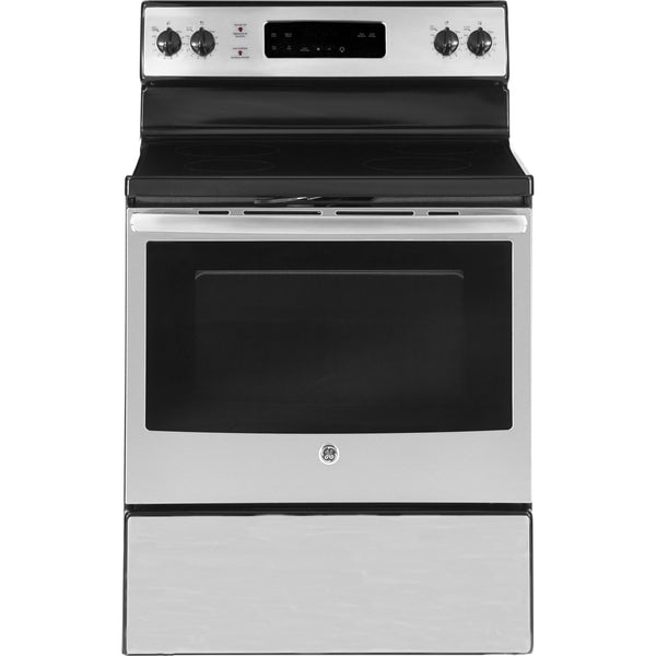 GE 30-inch Freestanding Electric range with Self-Clean Oven JCB635SKSS IMAGE 1