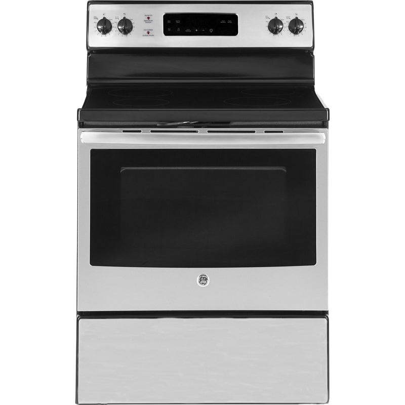 GE 30-inch Freestanding Electric range with Self-Clean Oven JCB635SKSS IMAGE 1