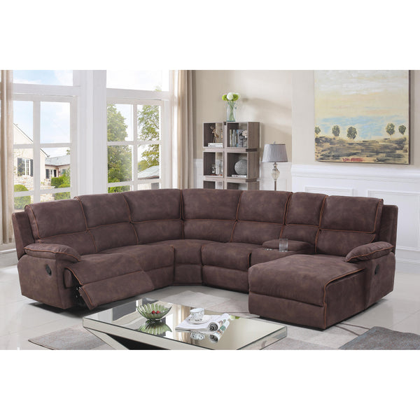 IFDC Reclining Fabric Sectional IF-9050 IMAGE 1