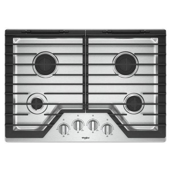 Whirlpool 30-inch Built-in Gas Cooktop with EZ-2-Lift™ WCG55US0HS IMAGE 1