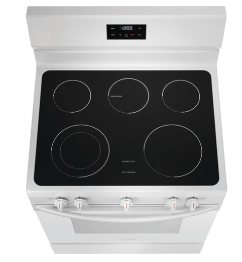 Frigidaire Cuisinière amovible électrique de 30 pouces avec technology Even Baking FCRE305CBW (BOITE OUVERTE)