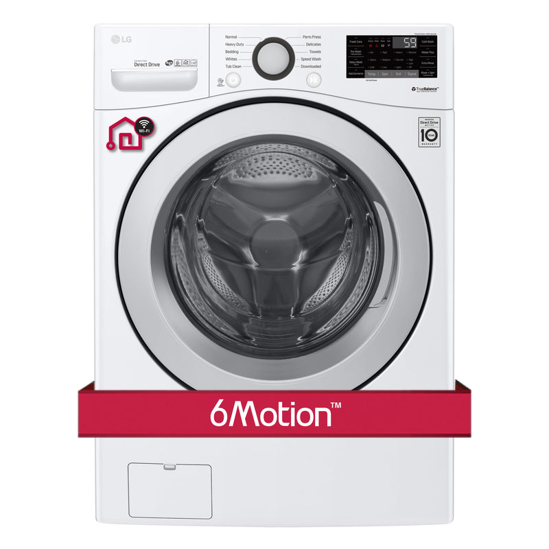 LG 5.2 cu.ft. Front Loading Washer with 6Motion™ Technology WM3500CW IMAGE 4
