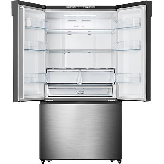  Hisense 36-inch, 20.8 cu. ft. Counter-Depth French 3-Door Refrigerator RF208N6ASE IMAGE 2
