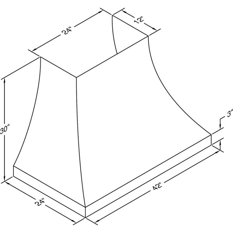 Vent-A-Hood 54-inch Wall Mount Range Hood JDH354/C2AS IMAGE 2