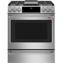 Café 30-inch Slide-in Dual-Fuel Range with Convection Technology CC2S900P2MS1 IMAGE 2