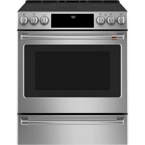 Café 30" Slide-In Electric Range with Warming Drawer CCES700P2MS1 [OPEN BOX]