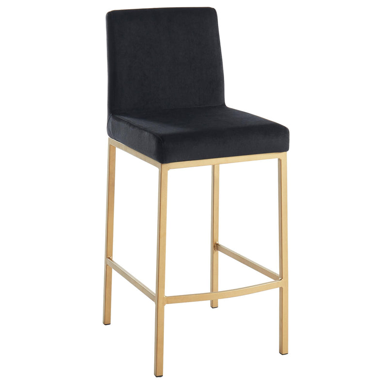 !nspire Diego Counter Height Stool 203-101BLK/GL IMAGE 1