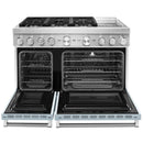  KitchenAid 48-inch Freestanding Dual Fuel Range with Even-Heat™ True Convection KFDC558JMB IMAGE 2