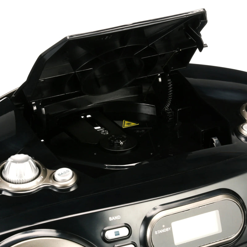 Sylvania AM/FM Portable Bluetooth CD Radio Boom Box (SRCD682BT)