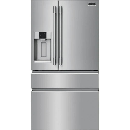 Frigidaire Professional Réfrigérateur quatre portes avec porte à deux battants à profondeur de comptoir de 36 po., 21,8 pi.cu. avec système d'eau et de glaçons externe PRMC2285AF [BOITE OUVERTE]