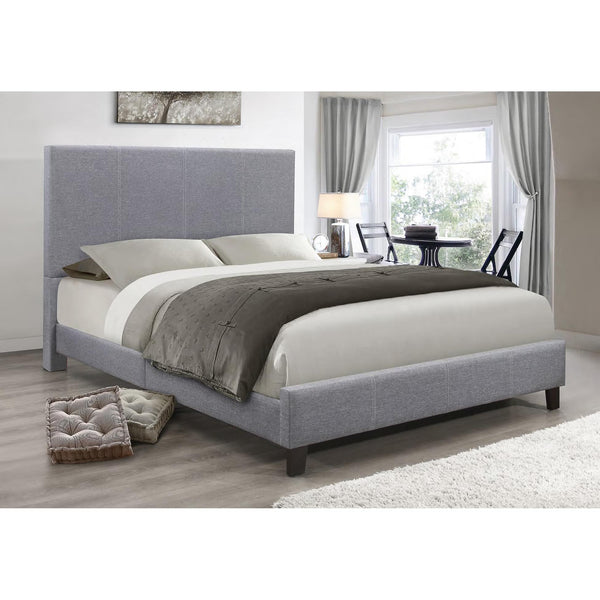 IFDC Queen Upholstered Platform Bed IF 5474 - 60 IMAGE 1