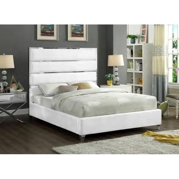 IFDC Queen Upholstered Platform Bed IF 5882 - 60 IMAGE 1