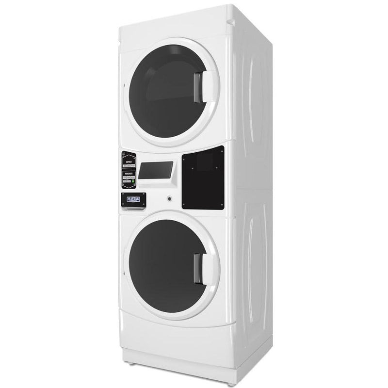 Maytag Commercial Laundry Electric Stacked Washer and Dryers Commercial Laundry Center with Turbovent® Technology MLE22PRAZW IMAGE 2