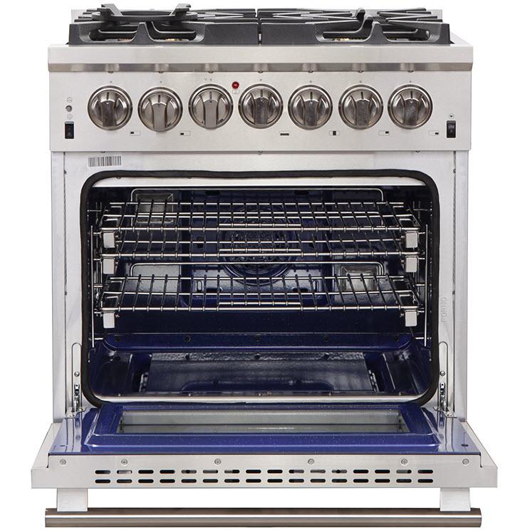  Forno Capriasca Alta Qualita 30-inch Freestanding Dual Fuel Range with Convection Technology FFSGS6187-30 IMAGE 3