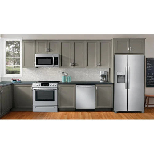 Frigidaire 36-inch, 25.6 cu. ft. Removable Side-by-Side Refrigerator with water and ice dispenser system FRSS2623AS [OPEN BOX]