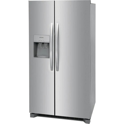 Frigidaire 36-inch, 25.6 cu. ft. Removable Side-by-Side Refrigerator with water and ice dispenser system FRSS2623AS [OPEN BOX]