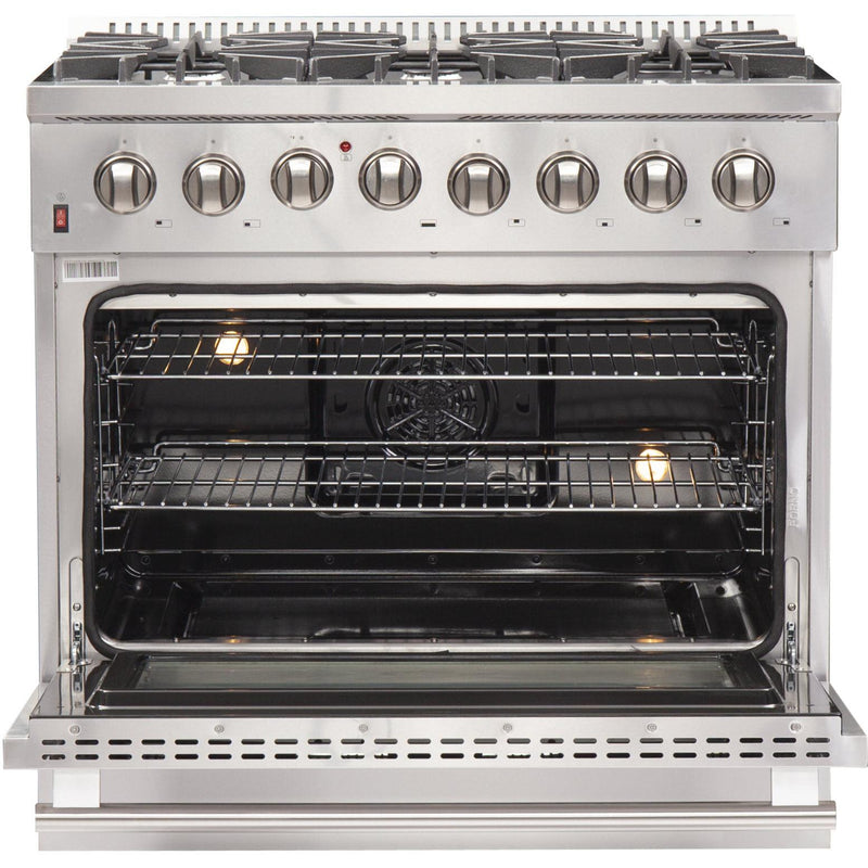  Forno Galiano Alta Qualita 36-inch Freestanding Dual Fuel Range with Convection Technology FFSGS6156-36 IMAGE 2