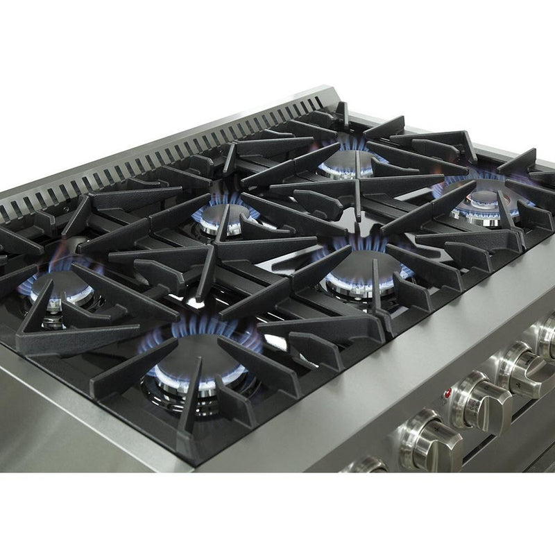  Forno Galiano Alta Qualita 36-inch Freestanding Dual Fuel Range with Convection Technology FFSGS6156-36 IMAGE 3