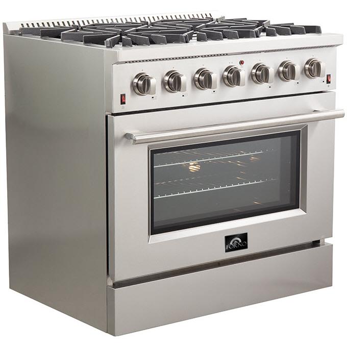  Forno Galiano Alta Qualita 36-inch Freestanding Gas Range with Convection Technology FFSGS6244-36 IMAGE 3