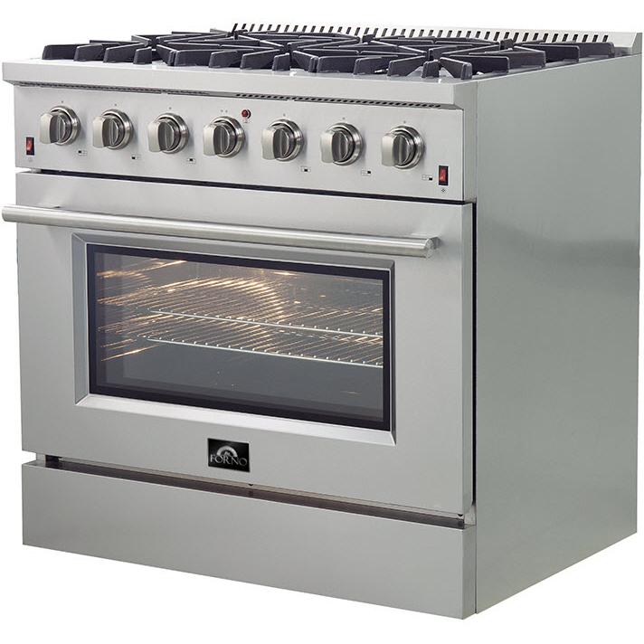  Forno Galiano Alta Qualita 36-inch Freestanding Gas Range with Convection Technology FFSGS6244-36 IMAGE 4