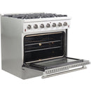  Forno Galiano Alta Qualita 36-inch Freestanding Gas Range with Convection Technology FFSGS6244-36 IMAGE 5