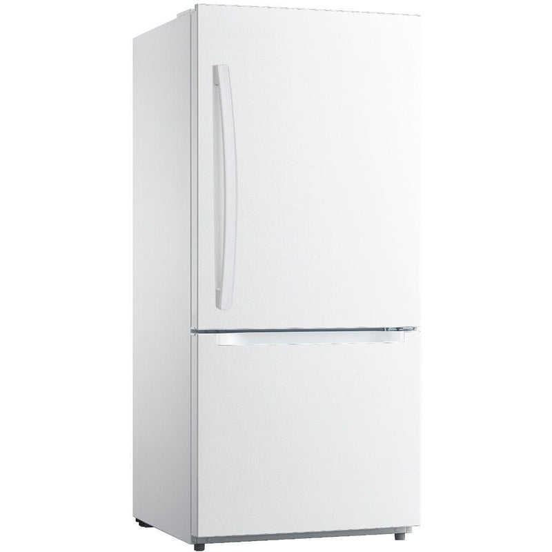 Moffat 30-inch, 18.6 cu.ft. Freestanding Bottom Freezer Refrigerator with LED Lighting MDE19DTNKWW IMAGE 2