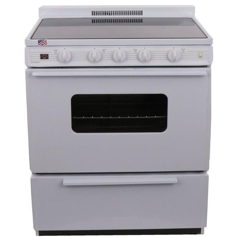 Premier 30-inch Freestanding Electric Range with 4 Elements EDS2X0OP-WHITE IMAGE 1
