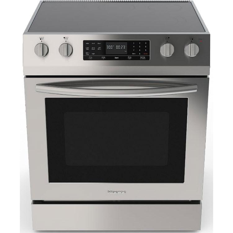 Hisense 30-inch Slide-in Electric Range with Convection Technology HER30F5CSS IMAGE 1