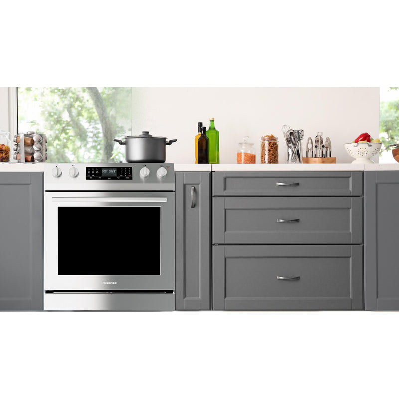 Hisense 30-inch Slide-in Electric Range with Convection Technology HER30F5CSS IMAGE 7