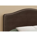 Monarch I 6010F Full Headboard - Brown Leather-Look IMAGE 3