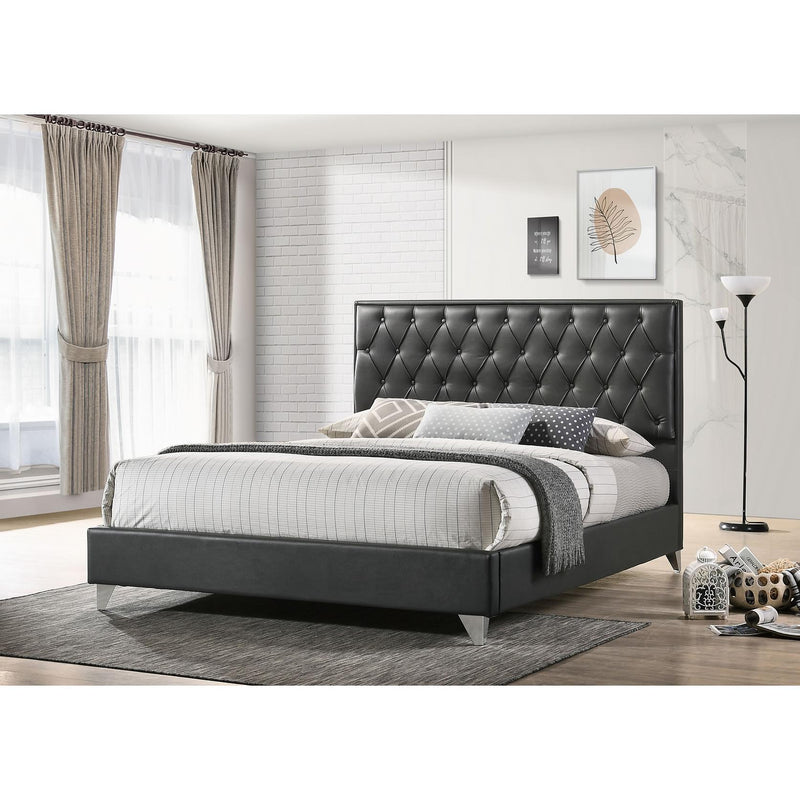 IFDC Queen Upholstered Platform Bed IF 5226 - 60 IMAGE 1