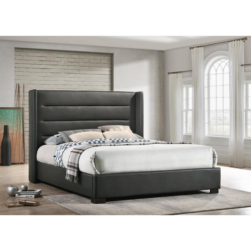 IFDC Queen Upholstered Platform Bed IF 5242 - 60 IMAGE 1