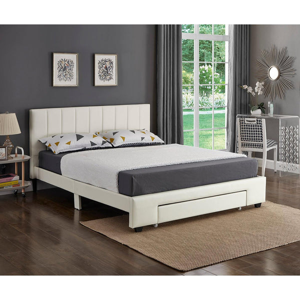 IFDC Full Upholstered Platform Bed with Storage IF 5482 - 54 IMAGE 1