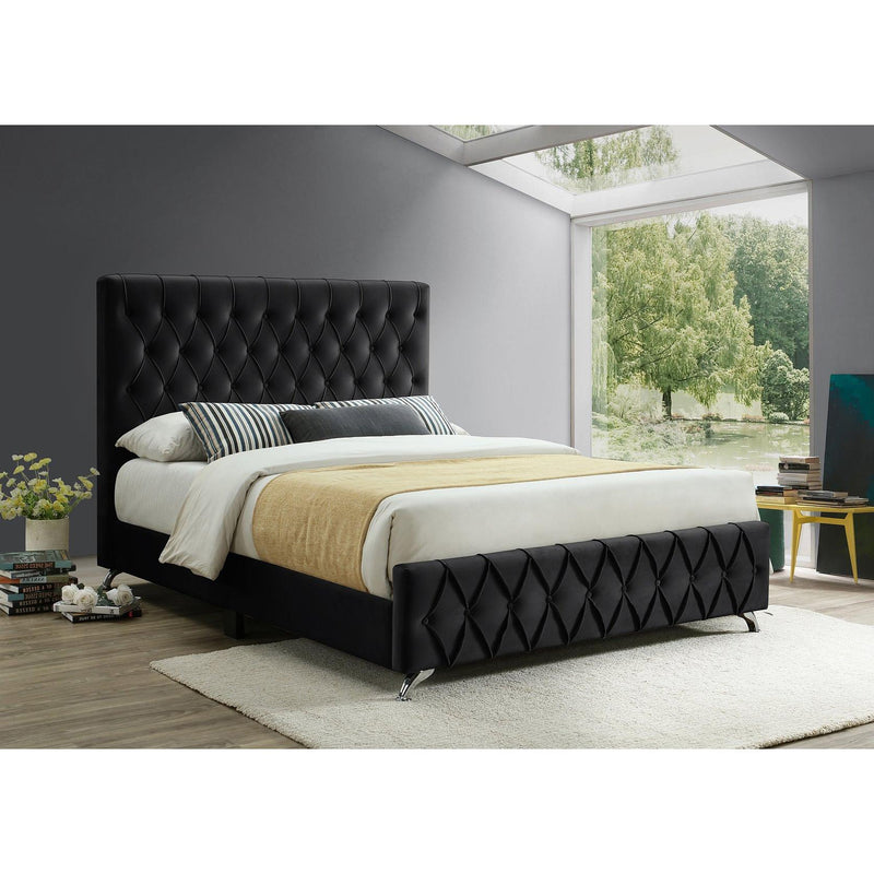 IFDC Queen Upholstered Platform Bed IF 5671 - 60 IMAGE 1