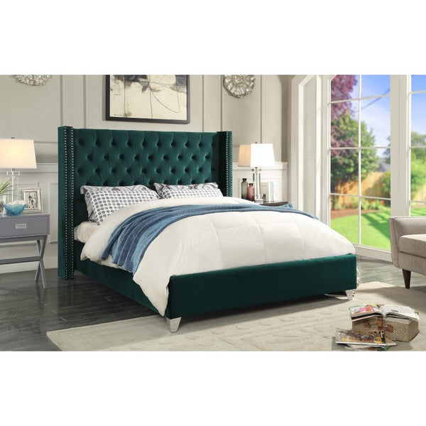 IFDC Queen Upholstered Platform Bed IF 5894 - 60 IMAGE 1