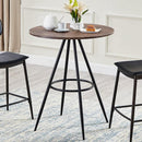 IFDC Round Counter Height Dining Table with Pedestal Base T 1073 IMAGE 1