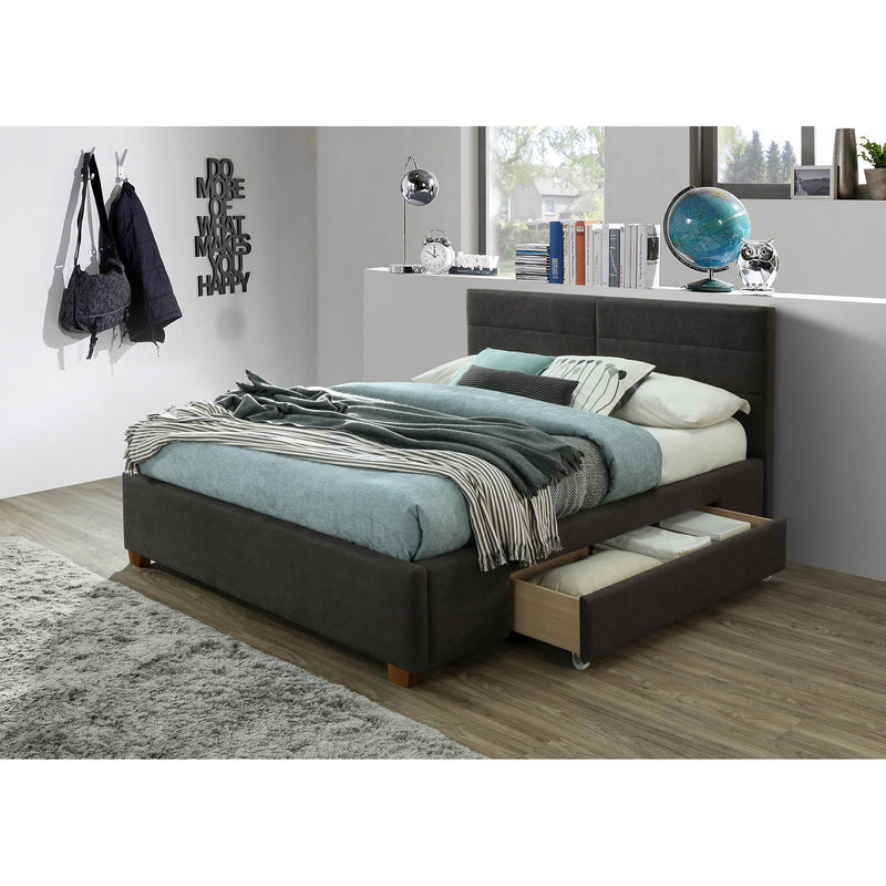 !nspire Emilio Queen Upholstered Platform Bed with Storage 101-633Q-CH IMAGE 2