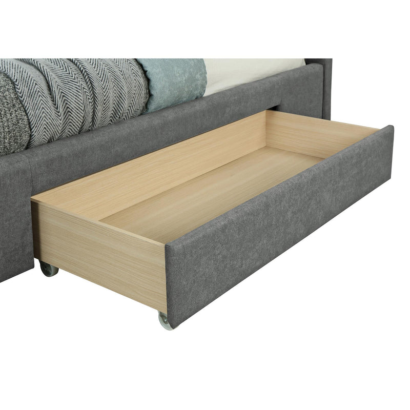 !nspire Emilio Queen Upholstered Platform Bed with Storage 101-633Q-LG IMAGE 5