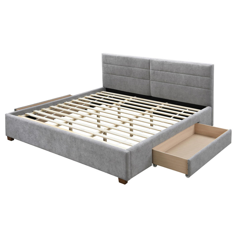 !nspire Emilio King Upholstered Platform Bed with Storage 101-633K-LG IMAGE 4