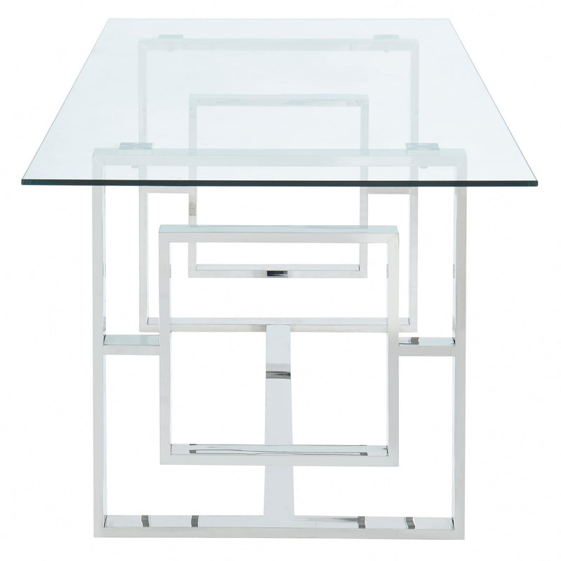 !nspire Eros Dining Table with Glass Top 201-482CH IMAGE 4