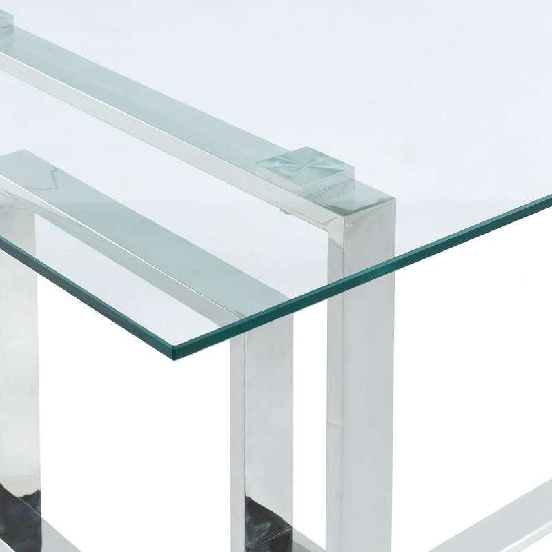 !nspire Eros Dining Table with Glass Top 201-482CH IMAGE 6