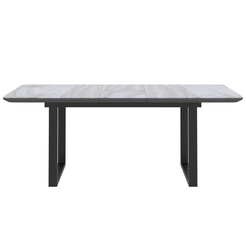 !nspire Gavin Dining Table with Glass Top 201-360BK IMAGE 5