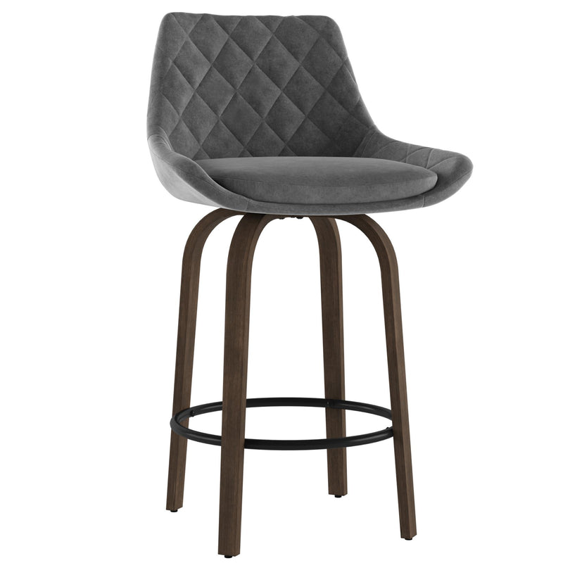 !nspire Kenzo Counter Height Stool 203-544GY IMAGE 1