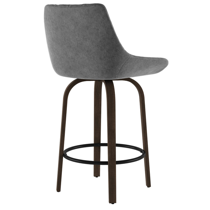 !nspire Kenzo Counter Height Stool 203-544GY IMAGE 3